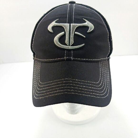 NWOT TrueTimber® Embroidered Logo Mesh-Back Cap Hat Black Hook& Loop Closure... - Picture 1 of 9
